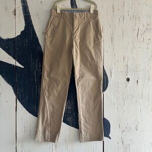 TOMMY HILFIGER FRONT PRESS STRETCH TWILL PANT IN KHAKI SZ: 12